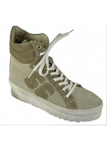 SNEAKER LACCIO CAMOSCIO BEIGE/TAUPE