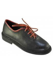 SCARPA TIROLESE VITELLO NERO PROF.ROSSO