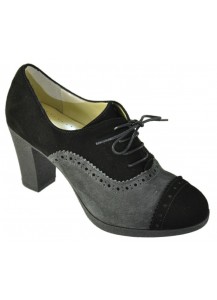 SCARPA CAMOSCIO ANTRACITE E NERO TA 60MM