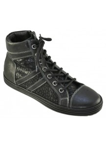 SNEAKER ALLACCIATO VIT.NERO + RIP.STAMP.