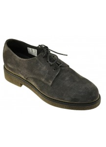 SCARPA DERBY ALLACCIATA CAMOSCIO COCCO