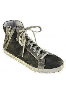 SNEAKER ALTO ALLAC.VIT.INGR.GRIGIO-CREMA