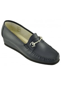 MOCASSINO NAPPA BLU CON PASS.MORS. ZP30