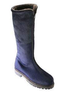 STIVALE CON CERNIERA CAVALLINO BLU