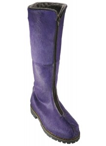 STIVALE CON CERNIERA CAVALLINO VIOLA