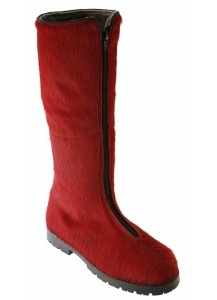STIVALE CON CERNIERA CAVALLINO ROSSO
