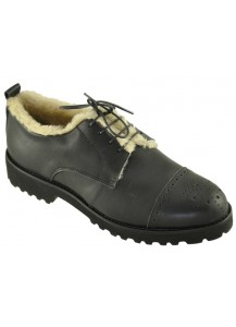 SCARPA ALLACC.DERBY MONTONE NERO