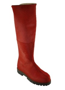 STIVALE CON CERNIERA DIETRO CAV.ROSSO