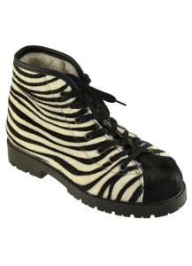 SCARPONCINO CAVALLINO ZEBRA/NERO F.M.OCS