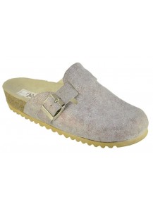 CIABATTONE PELLE ROSE 30MM