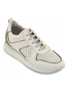 SNEAKER ALLACCIATO BIANCO ACCAIO