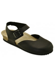 716 SANDALO P.CHIUSA CON FIBBIA VIT.NERO
