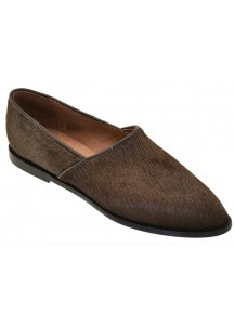 SCARPA CAVALLINO MARRONE SUOLA CUOIO