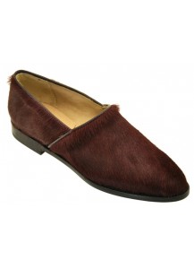 SCARPA CAVALLINO PRUGNA SUOLA CUOIO