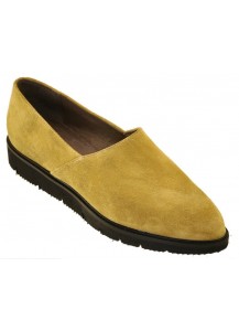 SCARPA CAMOSCIO GIALLO SUOLA MICRO