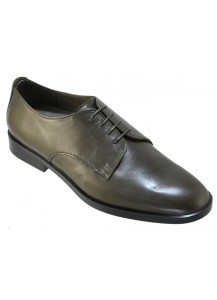 DERBY VITELLO VERDE MILITARE SUOLA GOMMA