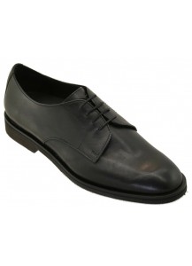 DERBY VITELLO NERO SUOLA GOMMA