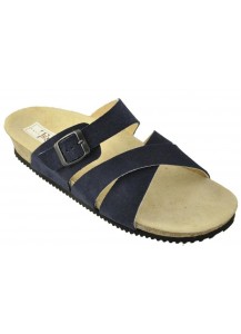 7X CIABATTA ANATOMICA CAMOSCIO BLU