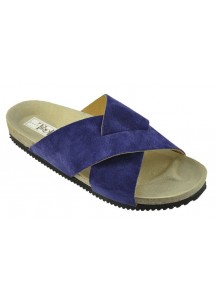 72 CIABATTA INCROCIATA CAMOSCIO BLUETTE