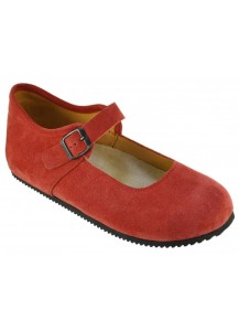 BALLERINA BIRK.CON CINTURINO CAM.ROSSO