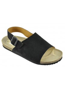 79CV SANDALO ANATOMICO VIT.CAMOSCIO NERO