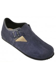 LONDON SCARPA CON FIBBIA CAMOSCIO MARINE