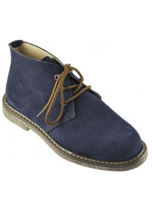 POLACCO TIPO CLARK CAMOSCIO BLU COBALTO