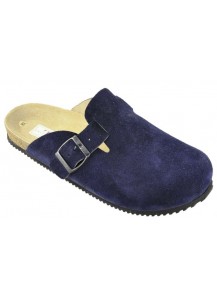 700 CIABATTONE CON FIBBIA CAMOSCIO BLU C
