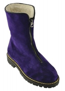 STIVALETTO CAMOSCIO VIOLA FOD.LANA WL TR