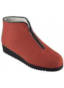 PANTOFOLA ALTA CON CERN.INT.FELTRO ROSSO