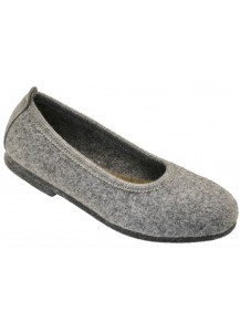 BALLERINA FELTRO GRIGIO SUOLA FELTRO TAC