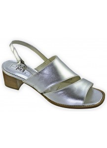 59NN SANDALO CAPR.LAMINATO SILVER CUOIO5