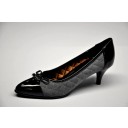SCARPA CAMOSCIO GRIGIO+VR NERO TACCO 50