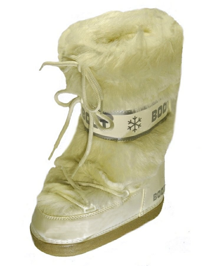 DOPOSCI MOONBOOT BIANCO CON PELO Doposci child Scarpe online