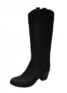 STIVALE ALTO NABUK INGRASSATO NERO TA 55