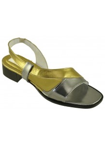 5627 SANDALO CAPR.LAMINATO C.FUC.-BRONZO