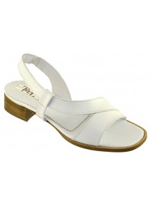 5627 SANDALO VITELLO BIANCO TACCO 30